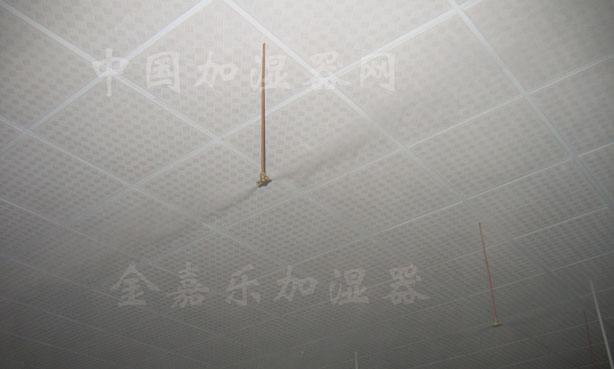 高压微雾加湿器现场喷雾效果 高压微雾加湿器现场喷雾效果